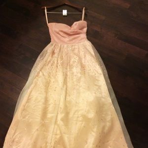 Pink sparkle ball gown